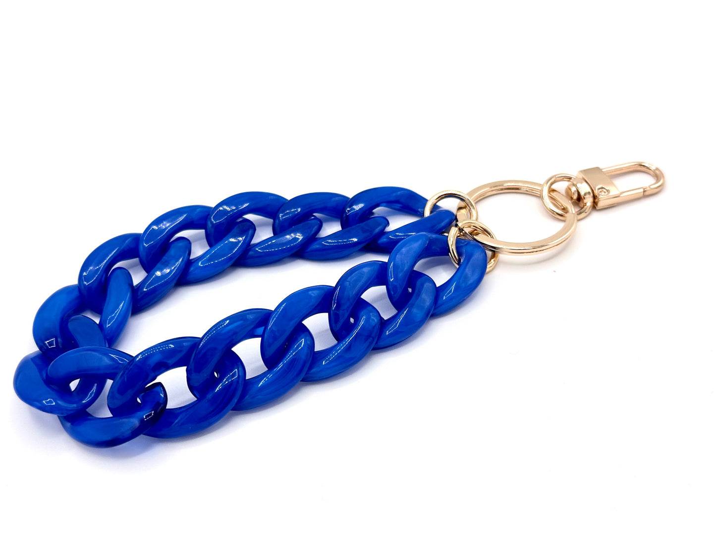 Schlüsselanhänger mit Karabiner Azurblau