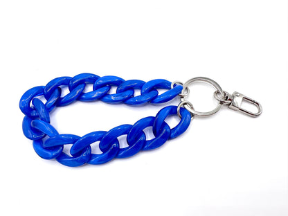 Schlüsselanhänger mit Karabiner Azurblau