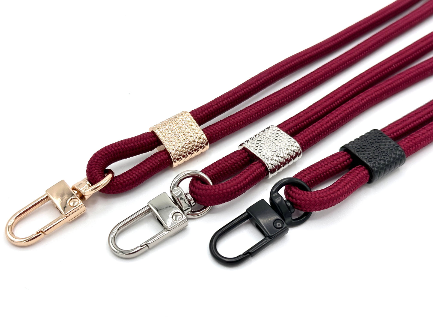 Schlüsselanhänger mit Karabiner Bordeaux Rot