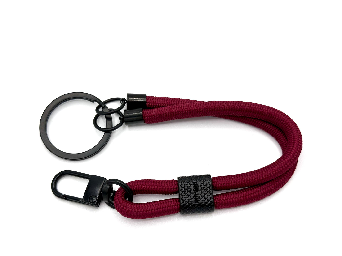 Schlüsselanhänger mit Karabiner Bordeaux Rot