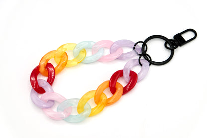 Schlüsselanhänger mit Karabiner Bunt