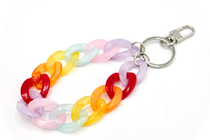 Schlüsselanhänger mit Karabiner Bunt