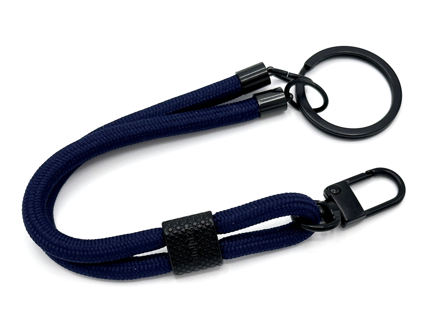 Schlüsselanhänger mit Karabiner Dunkelblau