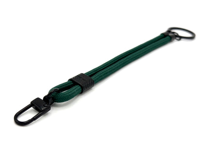 Schlüsselanhänger mit Karabiner Dunkelgrün