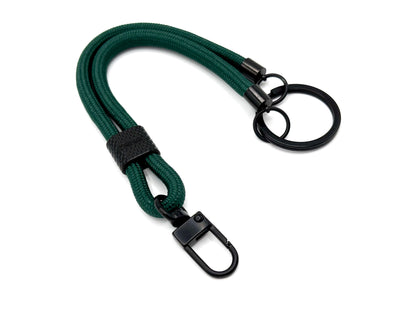 Schlüsselanhänger mit Karabiner Dunkelgrün