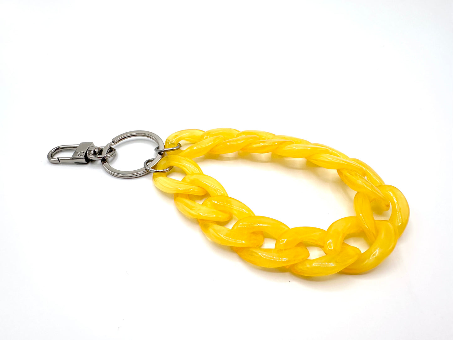 Schlüsselanhänger mit Karabiner Gelb