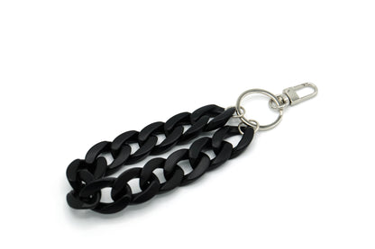 Schlüsselanhänger mit Karabiner Matt Schwarz