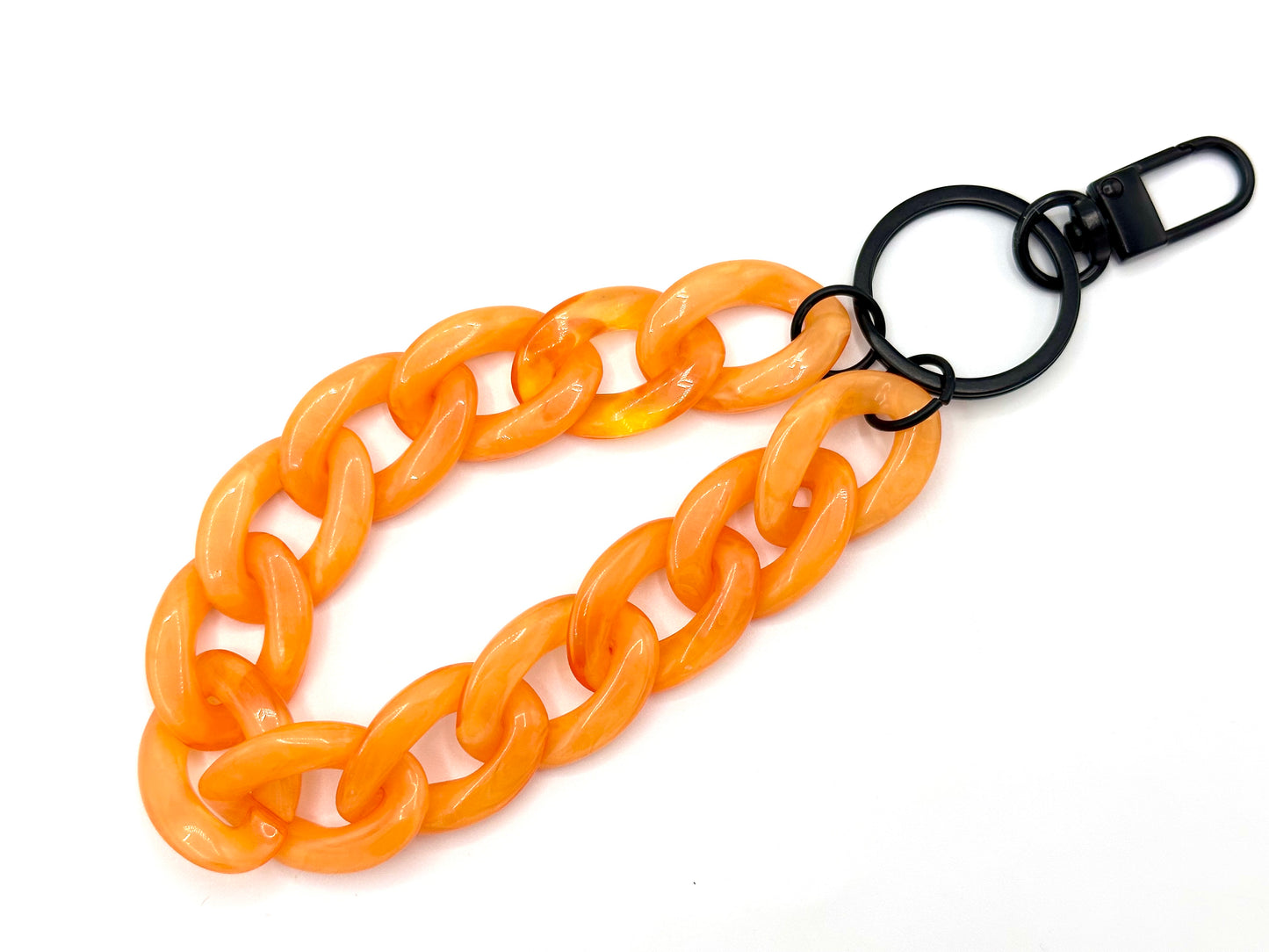Schlüsselanhänger mit Karabiner Orange