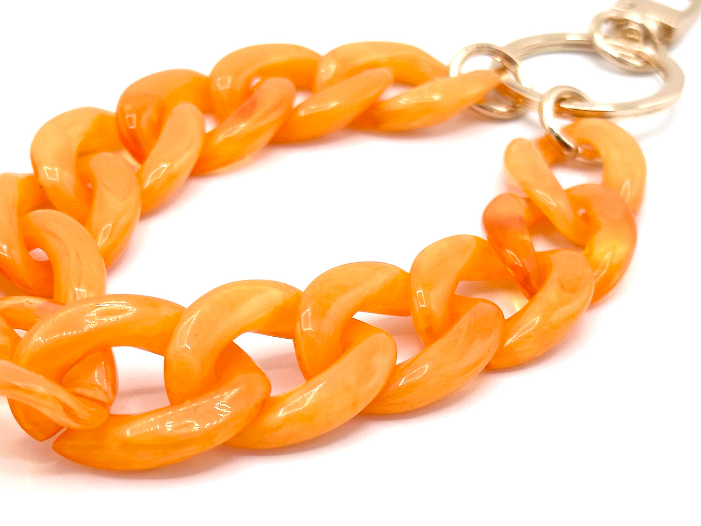 Schlüsselanhänger mit Karabiner Orange