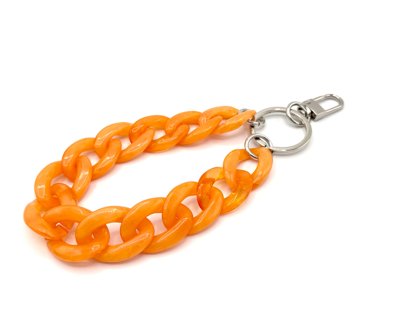 Schlüsselanhänger mit Karabiner Orange