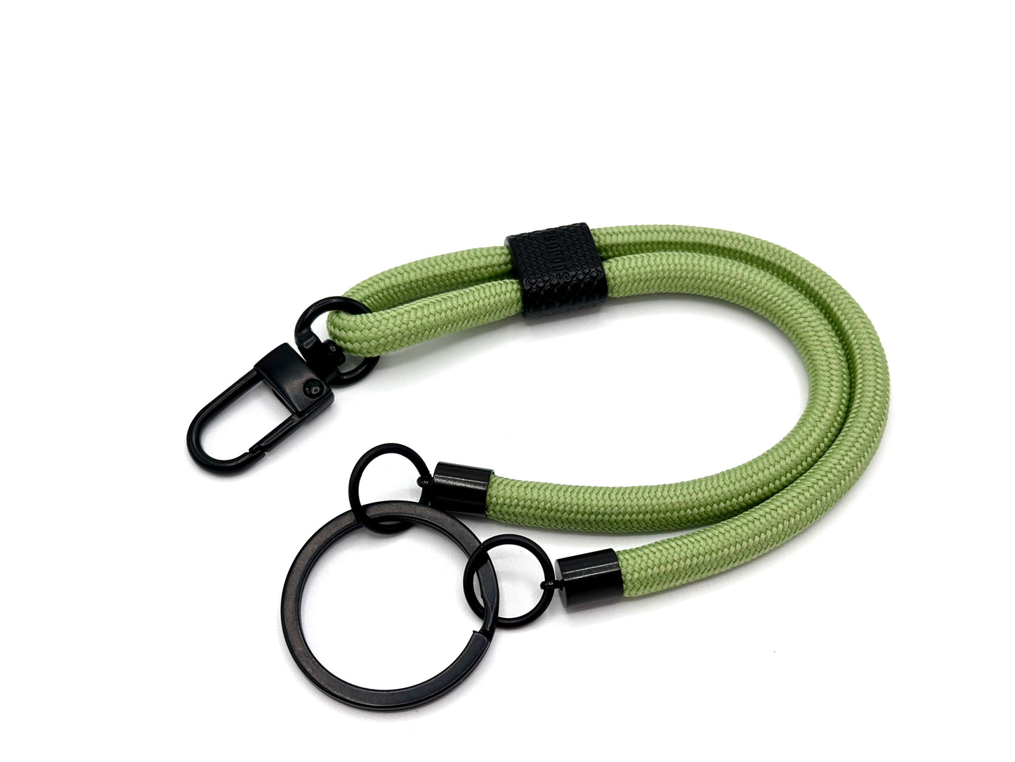 Schlüsselanhänger mit Karabiner Pistazie