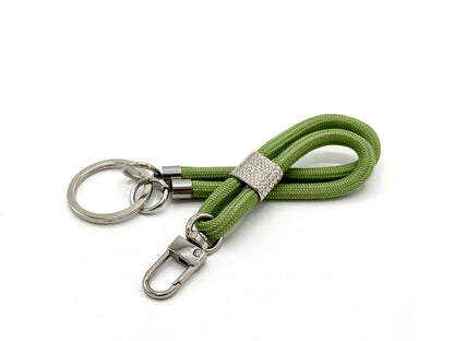 Schlüsselanhänger mit Karabiner Pistazie