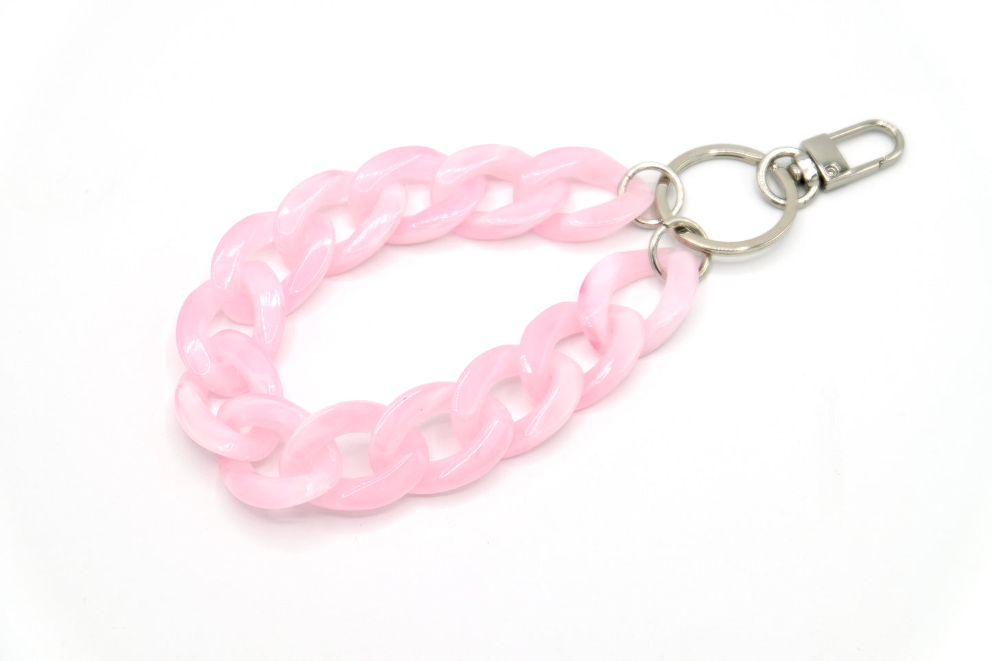 Schlüsselanhänger mit Karabiner Rosa