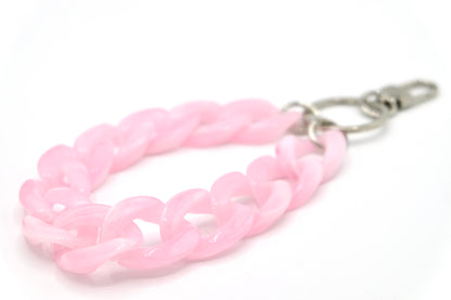 Schlüsselanhänger mit Karabiner Rosa