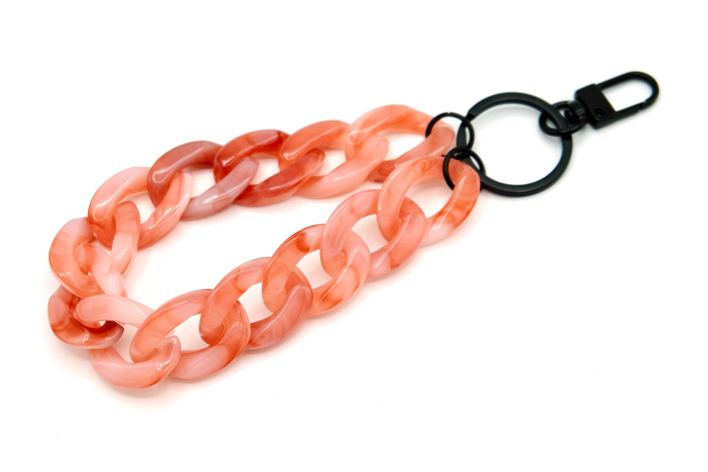 Schlüsselanhänger mit Karabiner Rosenholz