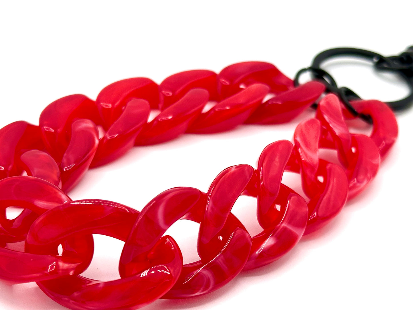 Schlüsselanhänger mit Karabiner Rot