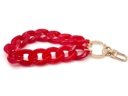 Schlüsselanhänger mit Karabiner Rot