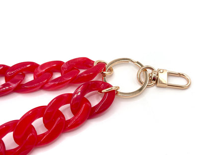 Schlüsselanhänger mit Karabiner Rot