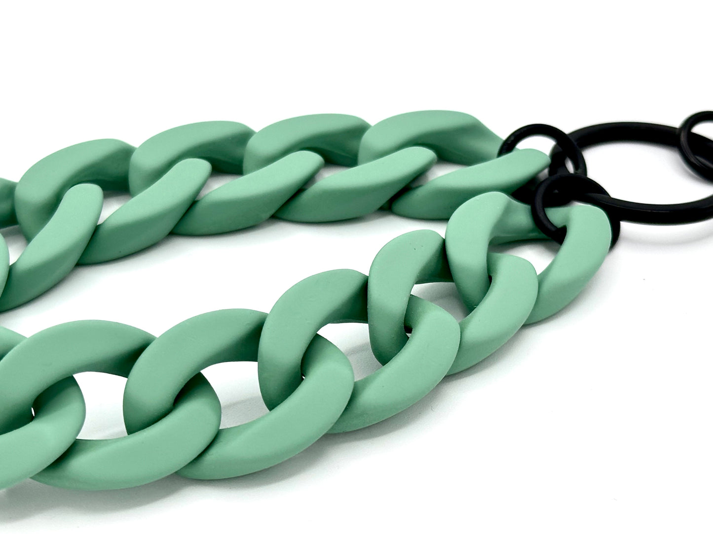 Schlüsselanhänger mit Karabiner "RUBBER EDITION" Salbei