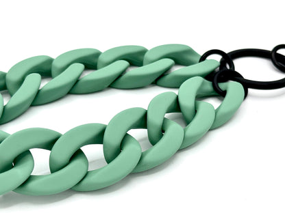 Schlüsselanhänger mit Karabiner "RUBBER EDITION" Salbei