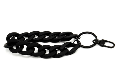 Schlüsselanhänger mit Karabiner "RUBBER EDITION" Schwarz