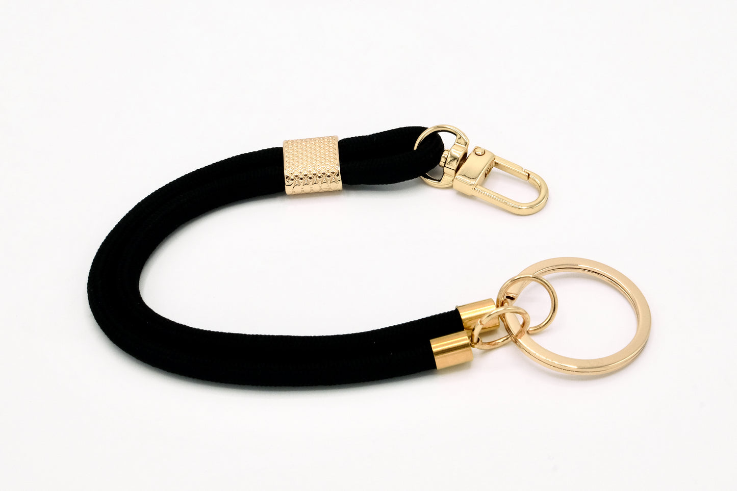 Schlüsselanhänger mit Karabiner Schwarz