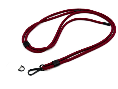 Universal Handykette Kordel mit Karabiner Bordeaux Rot
