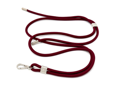Universal Handykette Kordel mit Karabiner Bordeaux Rot