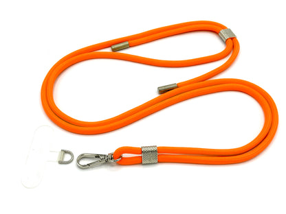 Universal Handykette Kordel mit Karabiner Neon Orange