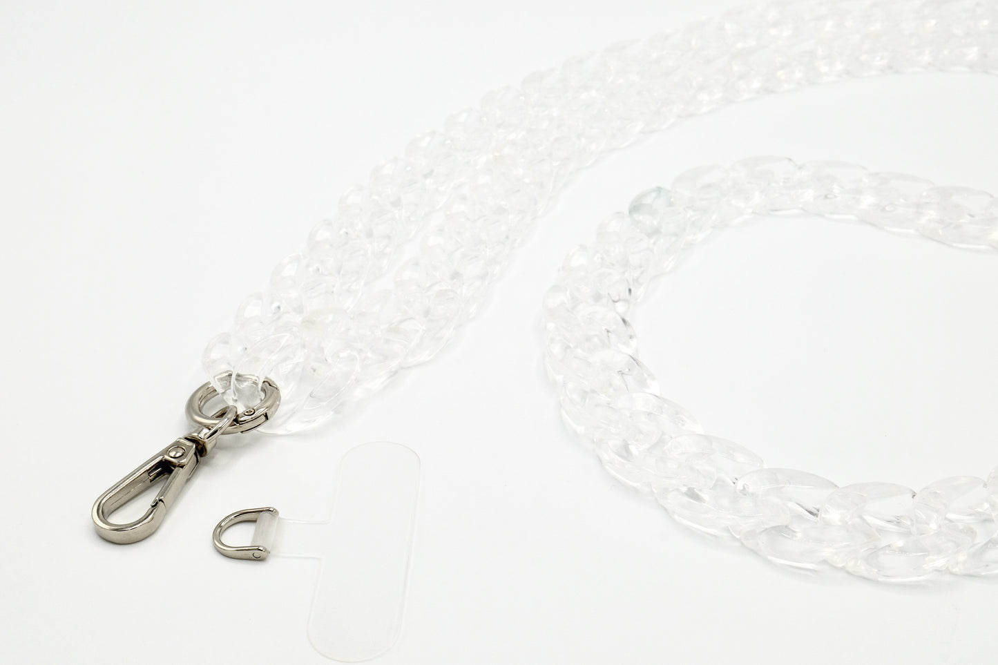 Universal Handykette | Kette mit Karabiner Clear