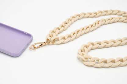 Universal Handykette | Kette mit Karabiner Creme