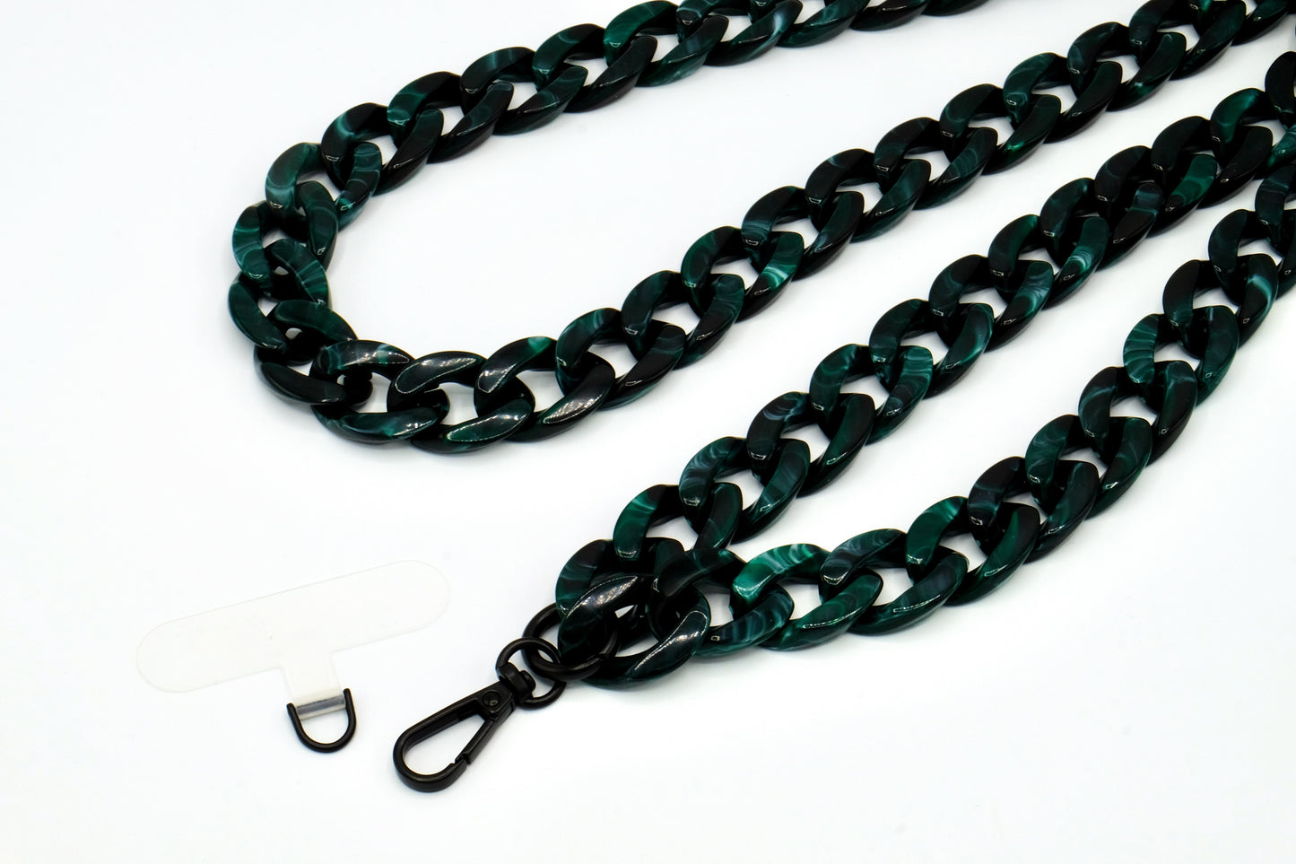 Universal Handykette | Kette mit Karabiner Dunkelgrün