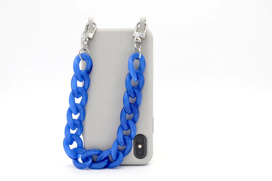 Kurze Handykette - Azurblau