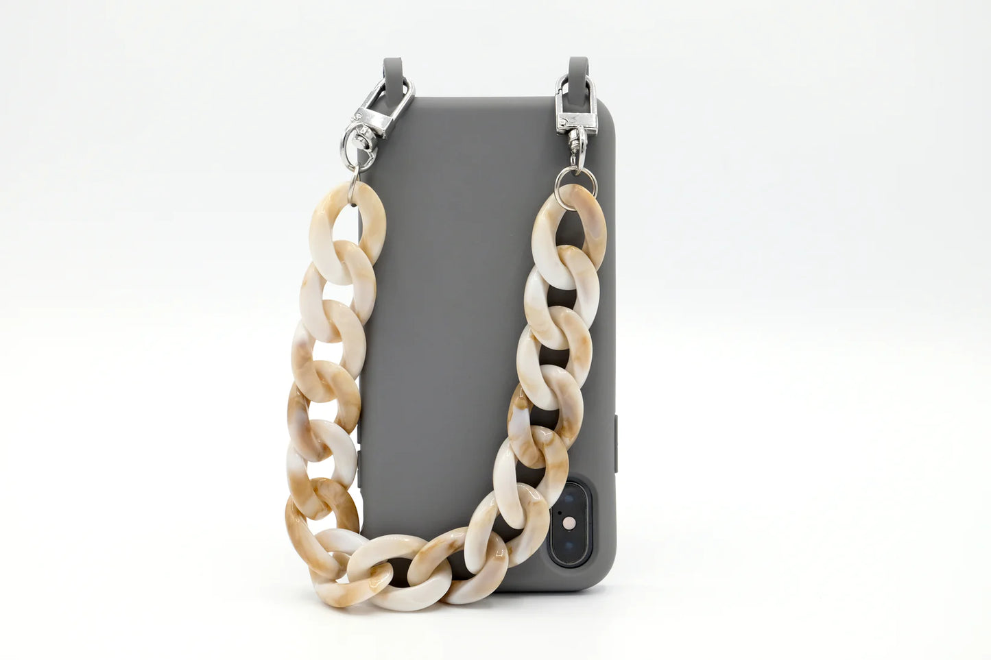 Kurze Handykette - Beige