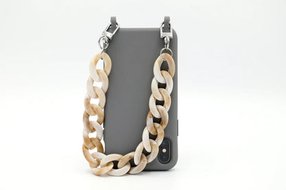Kurze Handykette - Beige