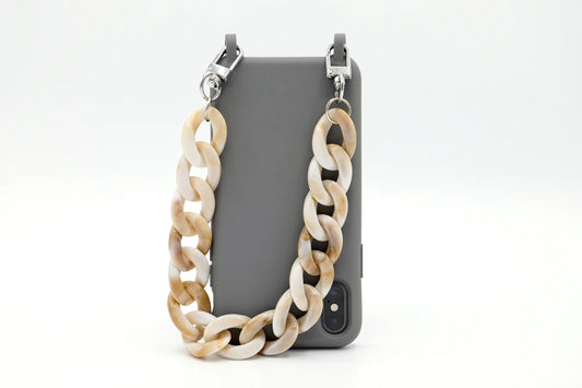 Kurze Handykette - Beige