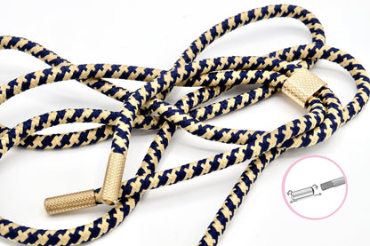 Handykette - Seil zum Schrauben Blau Beige
