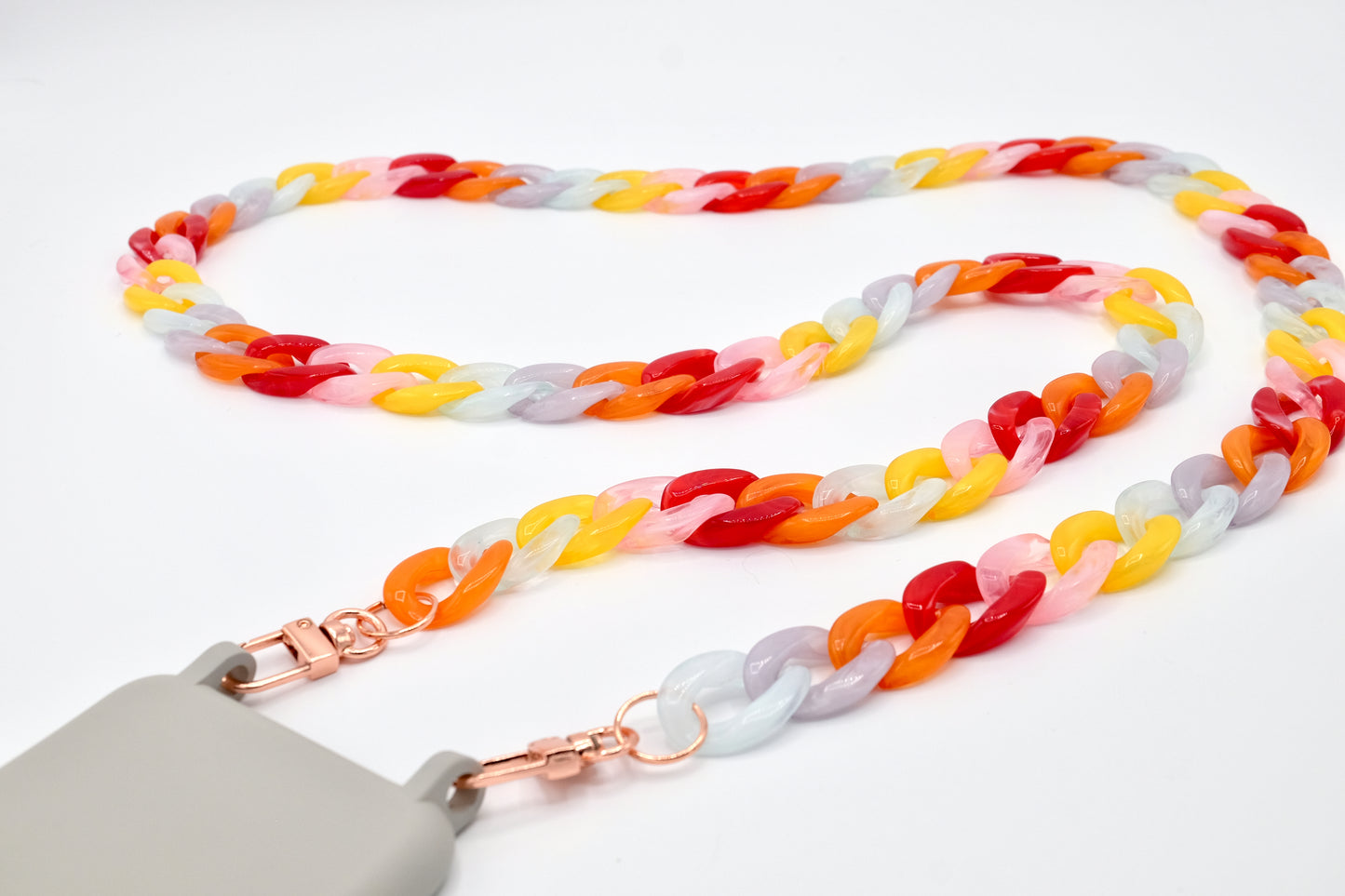 Handykette - Acryl Glieder lang Bunt