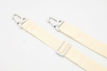 Handykette - Gurt mit Karabinern Creme