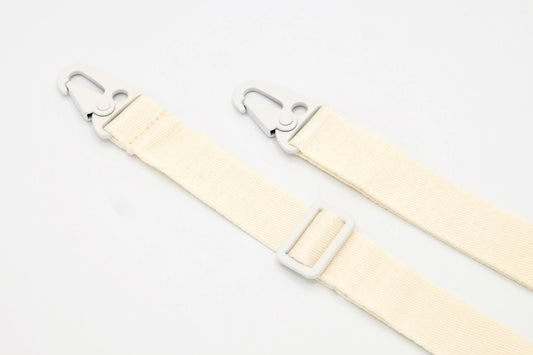 Handykette - Gurt mit Karabinern Creme