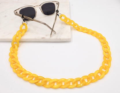 Brillenkette Größe M Gelb
