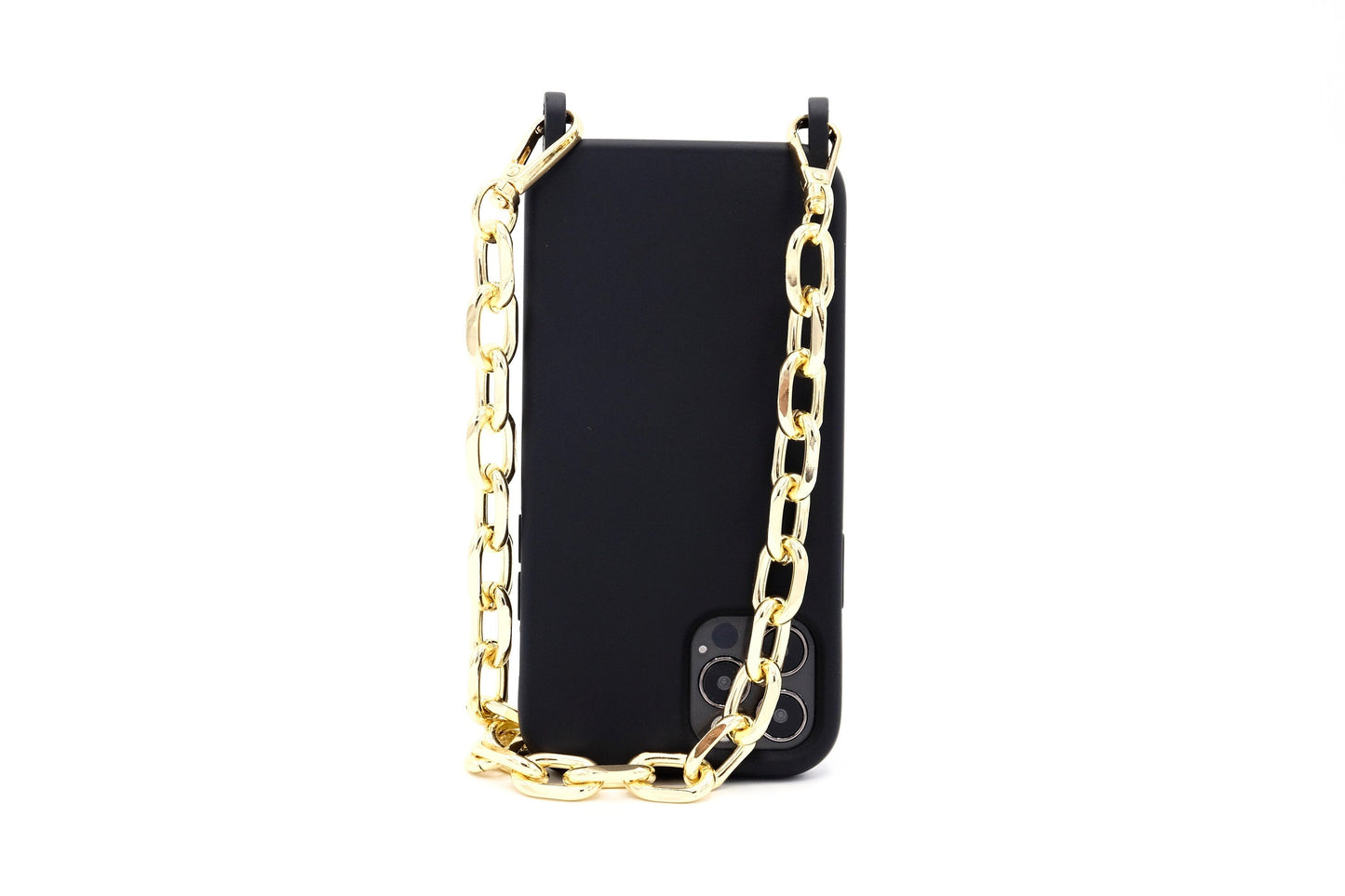Kurze Handykette - Metall Gold