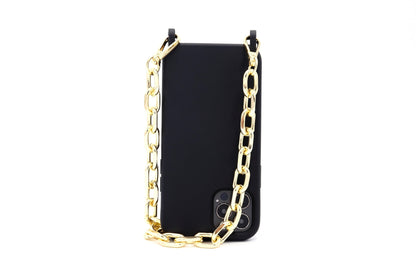 Kurze Handykette - Metall Gold