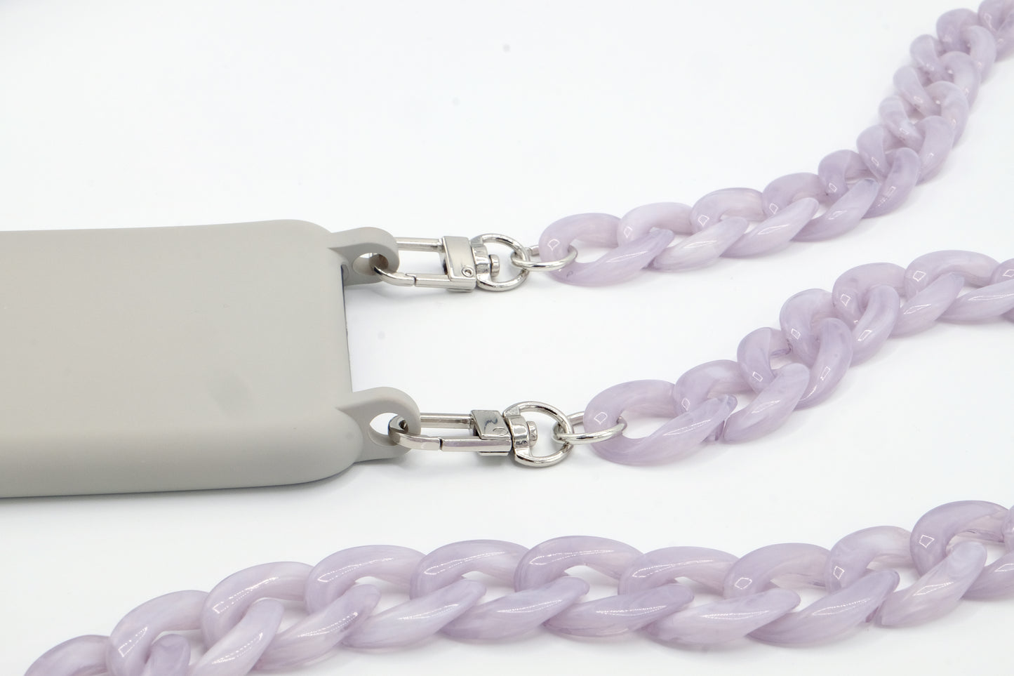 Handykette - Acryl Glieder lang Lavendel