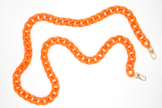 Handykette - Acryl Glieder lang Orange