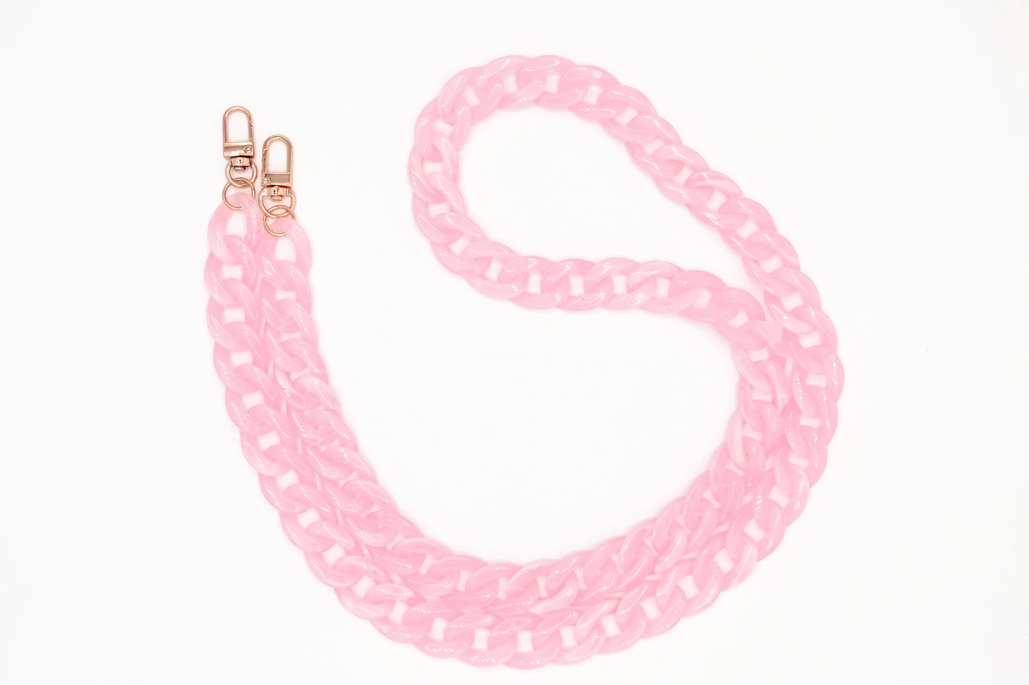 Handykette - Acryl Glieder lang Rosa
