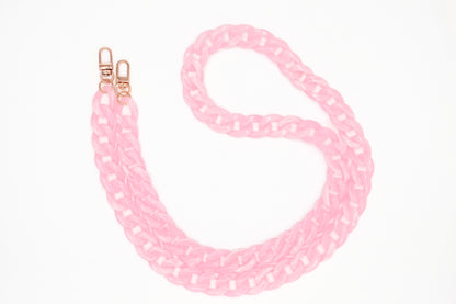 Handykette - Acryl Glieder lang Rosa