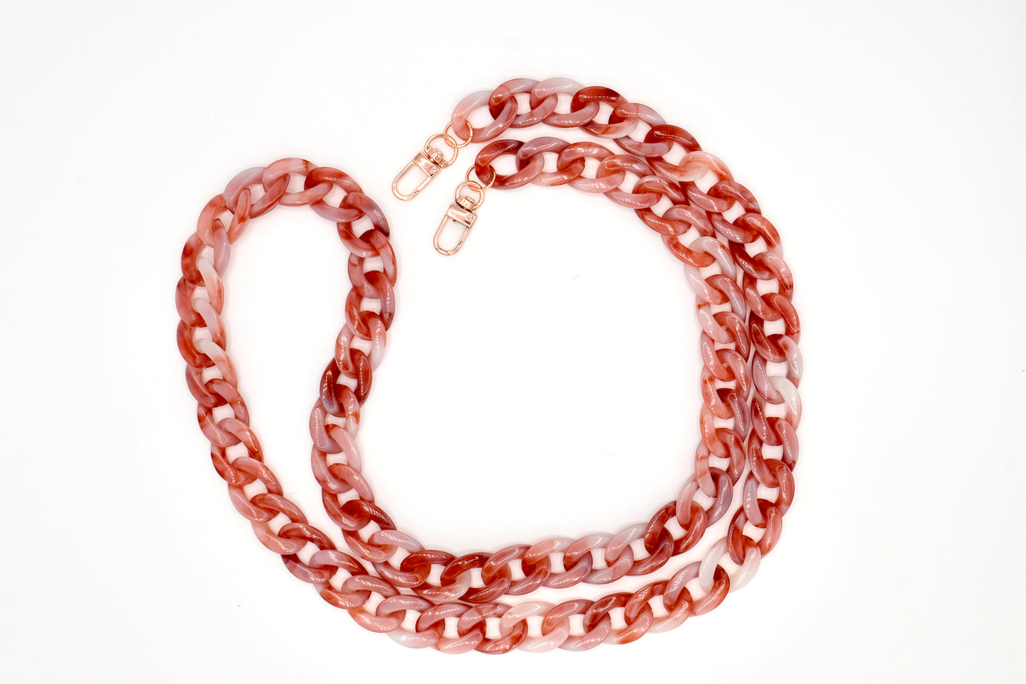 Handykette - Acryl Glieder lang Rosenholz