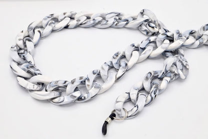 Brillenkette Größe M Grau Marmoriert