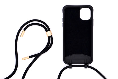 iPhone 2in1 Schwarz - modulare Handykette mit Seil